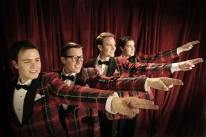 Aaron Finley, John Bartley, Daniel Stoltenberg, Ryan McCabe in Plaid Tidings: The For Photo