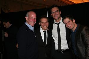 Jonathan Tisch, Michael Feinstein, Cheyenne Jackson and Seth Rudetsky Photo
