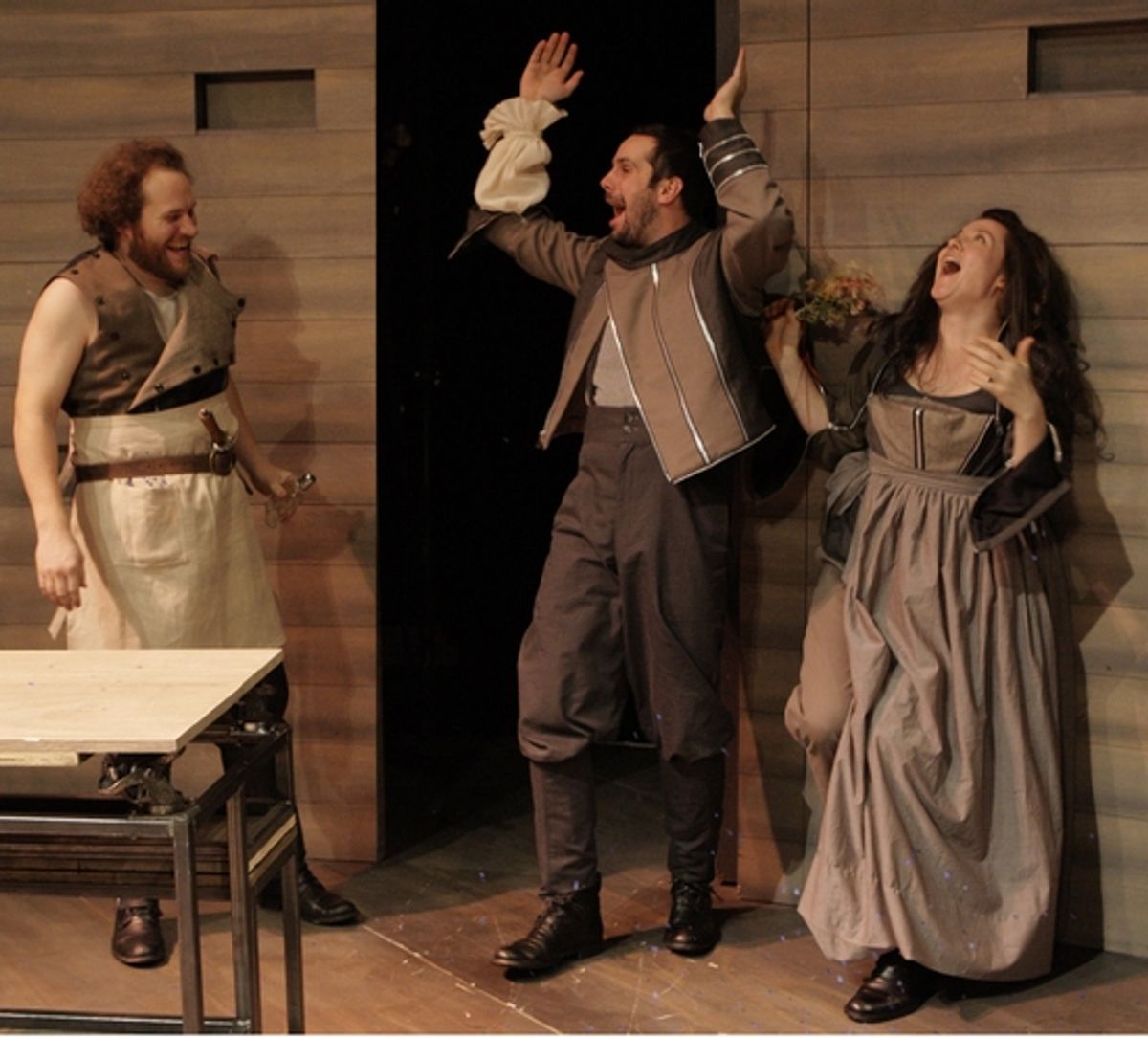 Andy Grotelueschen, Chris Thorn, and Georgia Cohen at 