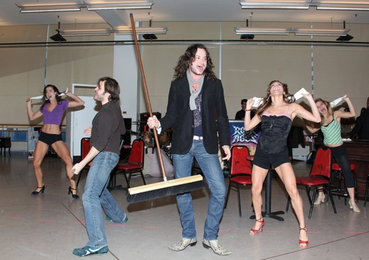 Photo Coverage: 'ROCK OF AGES' First Day of Rehearsal at the New 42nd Street Studios!  Image