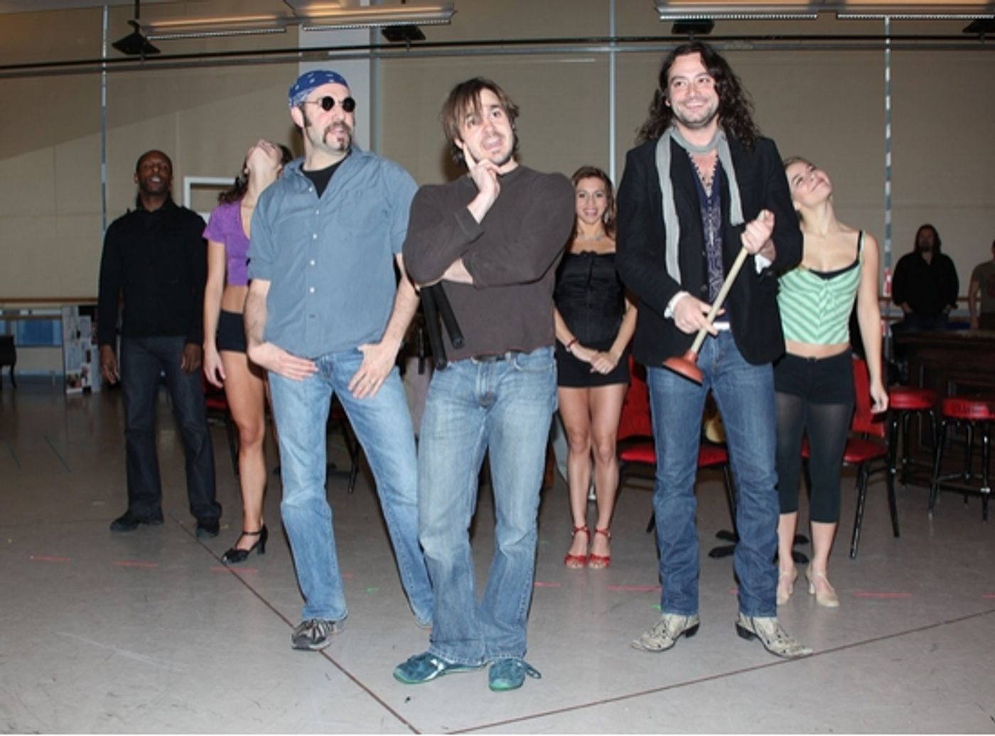 Photo Coverage: 'ROCK OF AGES' First Day of Rehearsal at the New 42nd Street Studios!  Image