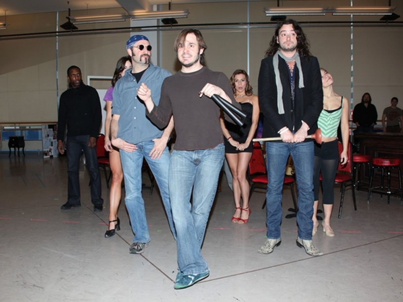 Photo Coverage: 'ROCK OF AGES' First Day of Rehearsal at the New 42nd Street Studios!  Image