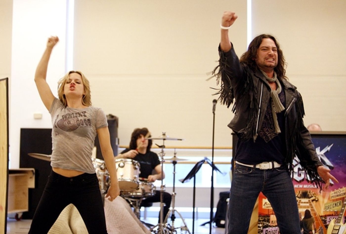Photo Coverage: 'ROCK OF AGES' First Day of Rehearsal at the New 42nd Street Studios!  Image