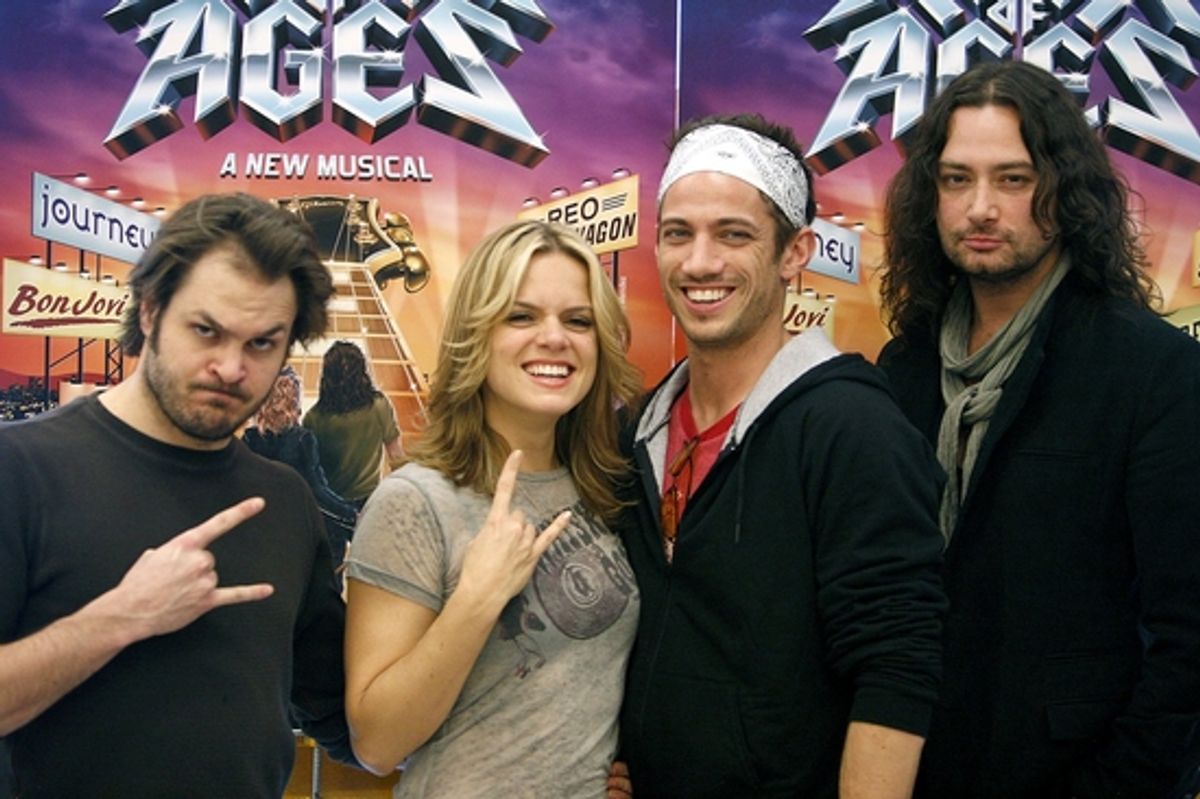 Mitchell Jarvis, Amy Spanger, James Carpinello, and Constantine Maroulis at 