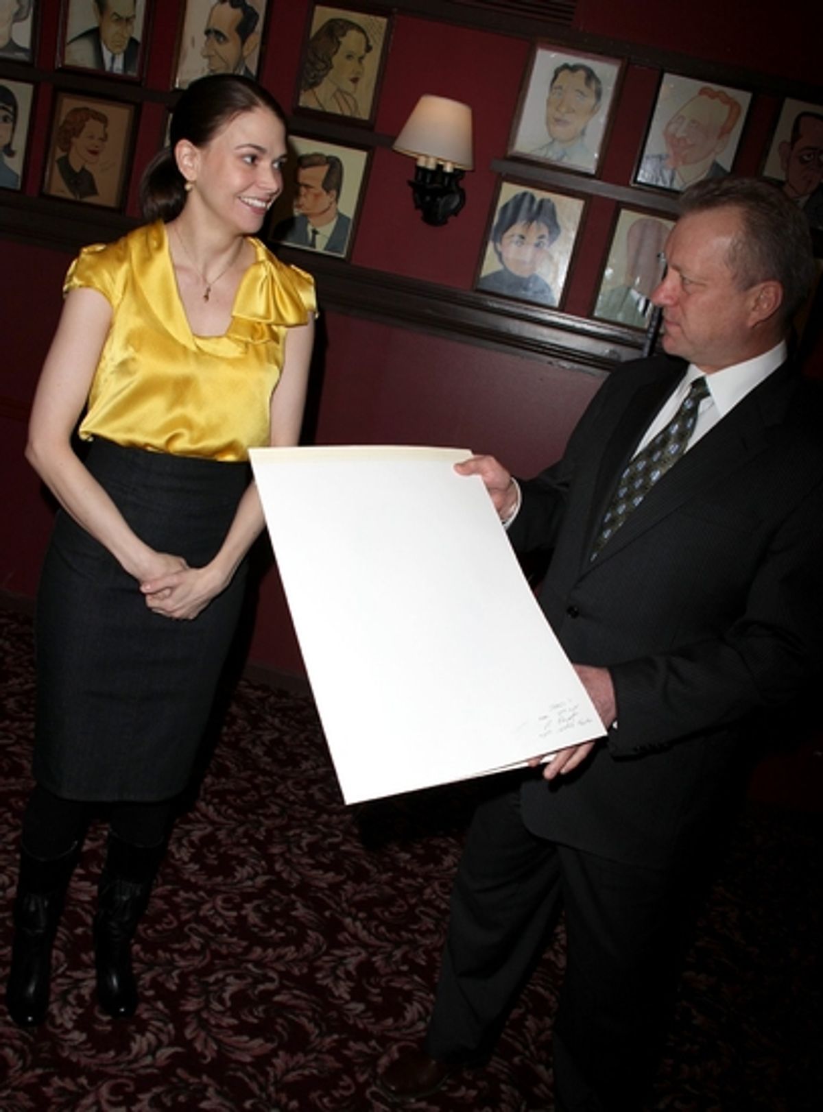 Sutton Foster and Max Klimavicius

 at 