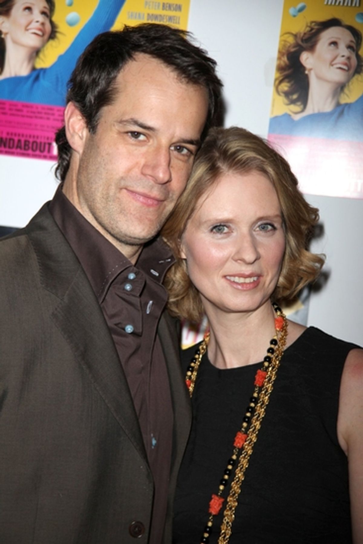 Josh Stamberg and Cynthia Nixon

 at 