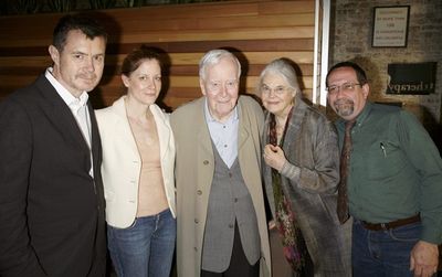 Martin Paklewdinaz, Hallie Foote, Horton Foote and Lois Smith

 Photo