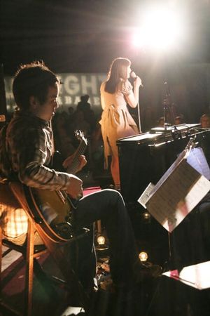 Guitarist Nick Perez and Eden Espinosa @ BroadwayWorld Guitarist Nick Perez and Eden Espinosa Photo