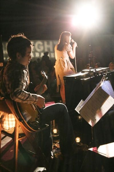 Guitarist Nick Perez and Eden Espinosa Photo