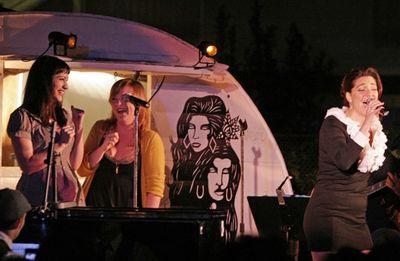 Eden Espinosa, Audra Mae and Shoshana Bean at Upright Cabaret Palm Springs Photo