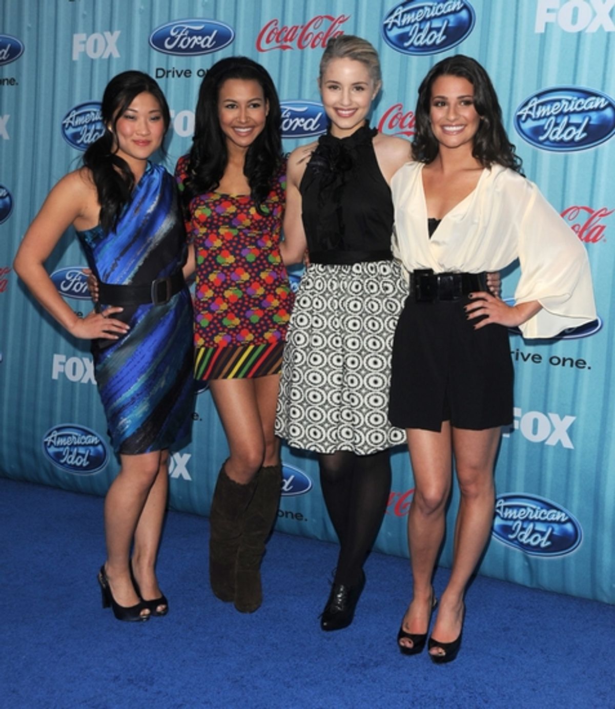 Jenna Ushkowitz, Naya Rivera, Dianna Agron and Lea Michele

 at 
