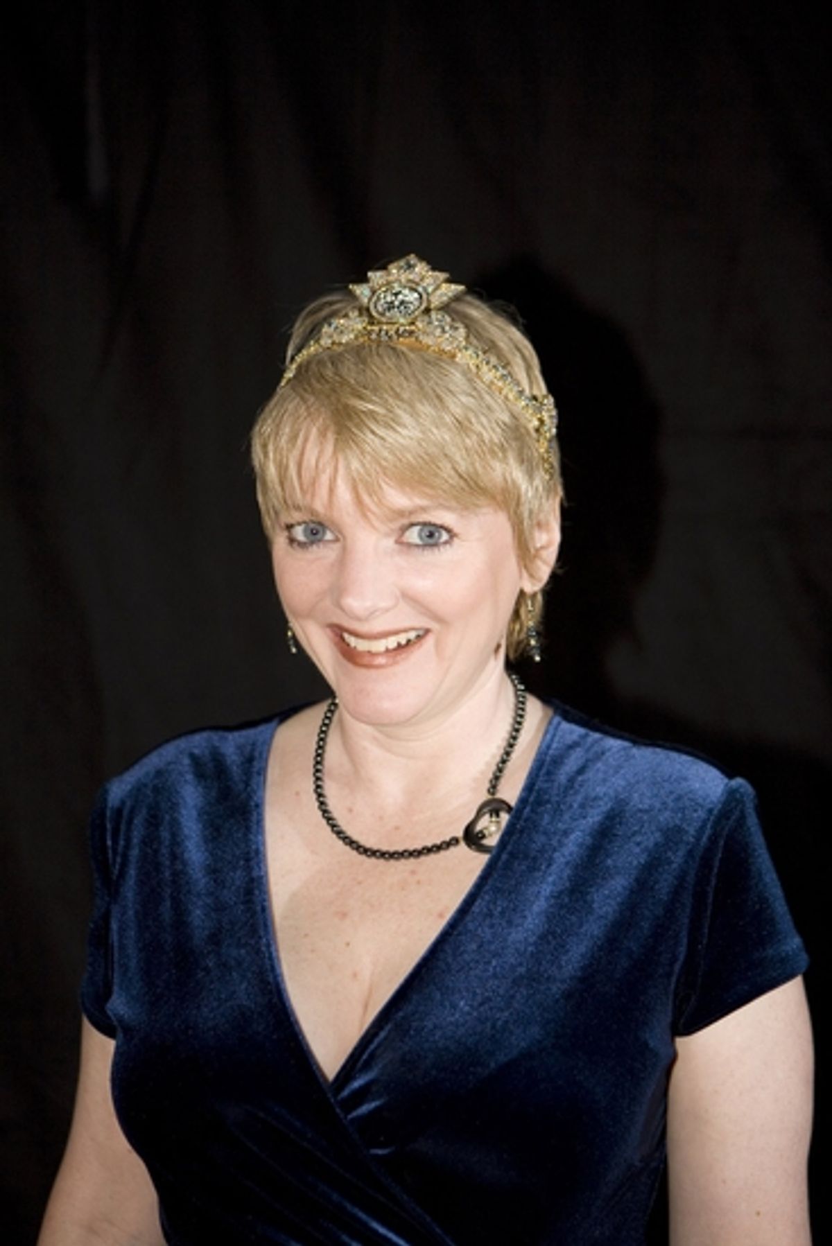 Alison Arngrim wears the Versace Tiara at 