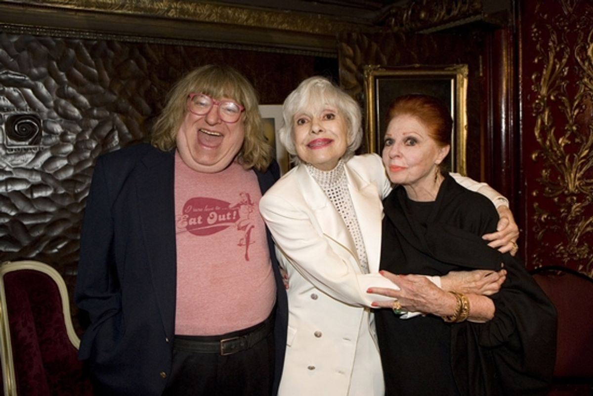 Bruce Vilanch, Carol Channing and Carole Cook at 