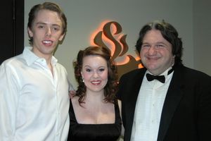 Jonathan Gabriel Michie, Leah Jennings and James Bassi (Musical Director) Photo