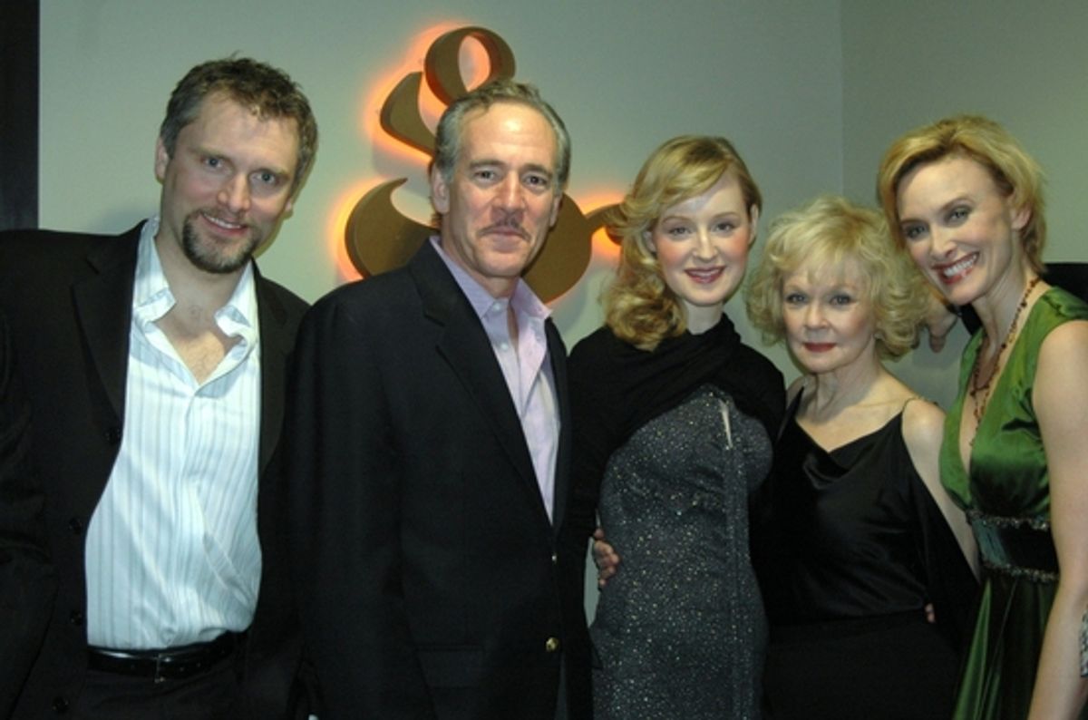 Stephen R. Buntrock, Mark Jacoby, Erin Davie, Penny Fuller, Rachel de Benedet at 