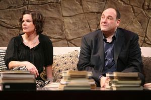 James Gandolfini and Marcia Gay Harden @ BroadwayWorld James Gandolfini and Marcia Gay Harden Photo