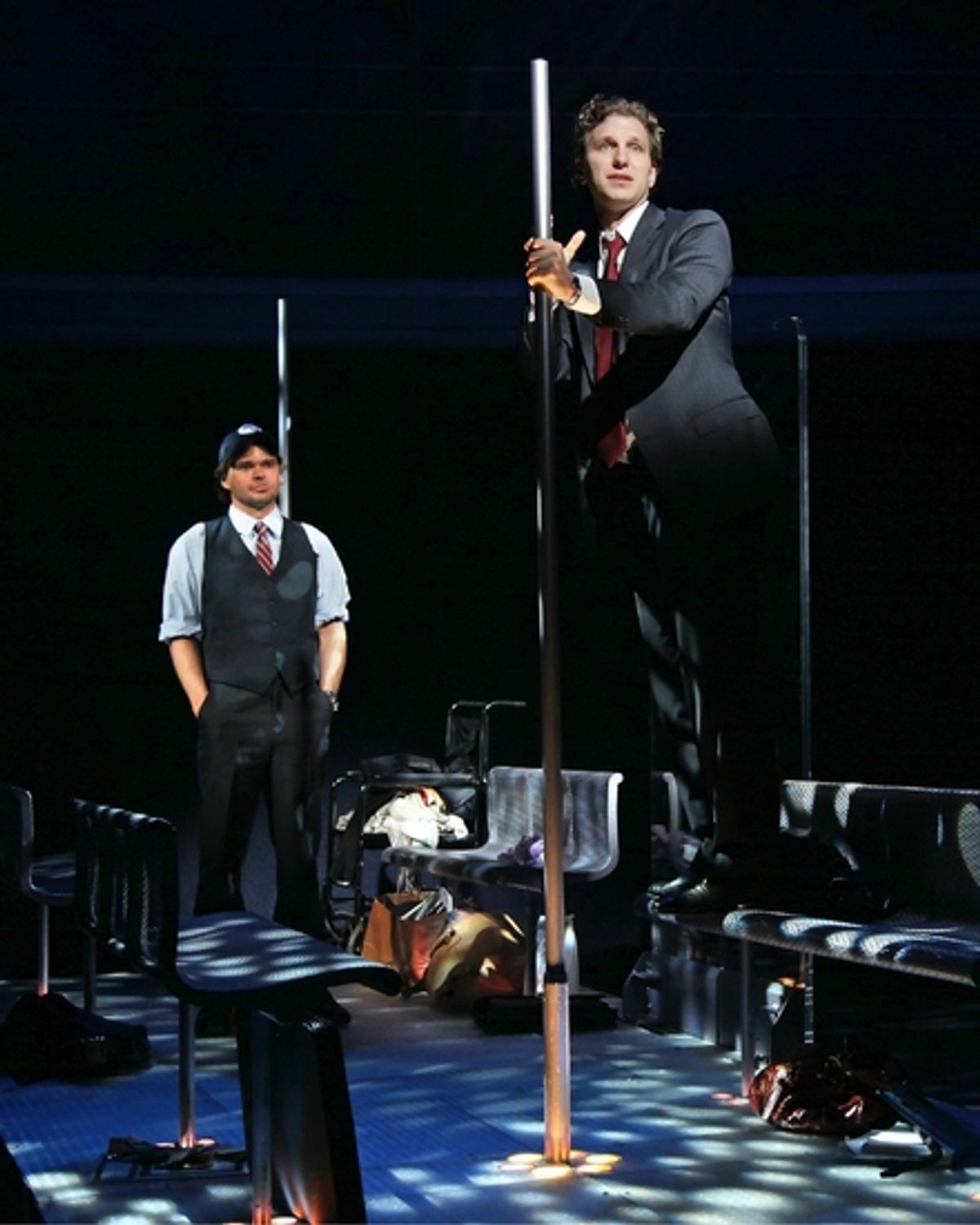 Hunter Foster and Sebastian Arcelus at 