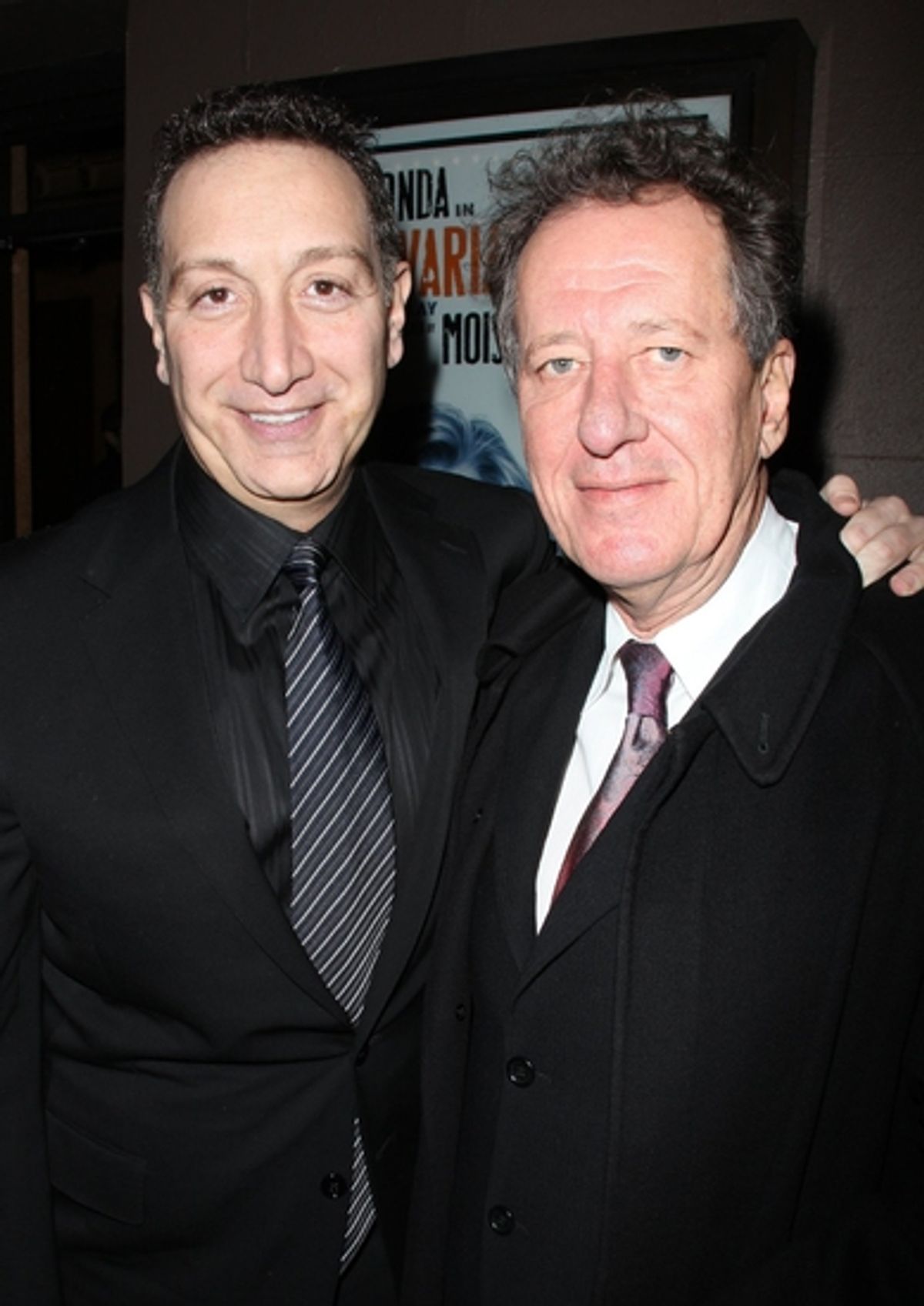 Moises Kaufman and Geoffrey Rush

 at 
