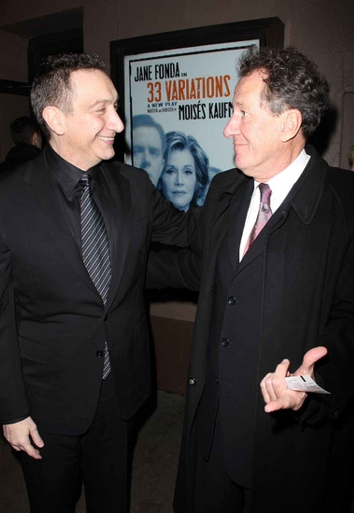 Moises Kaufman and Geoffrey Rush at 