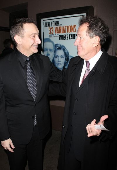 Moises Kaufman and Geoffrey Rush Photo