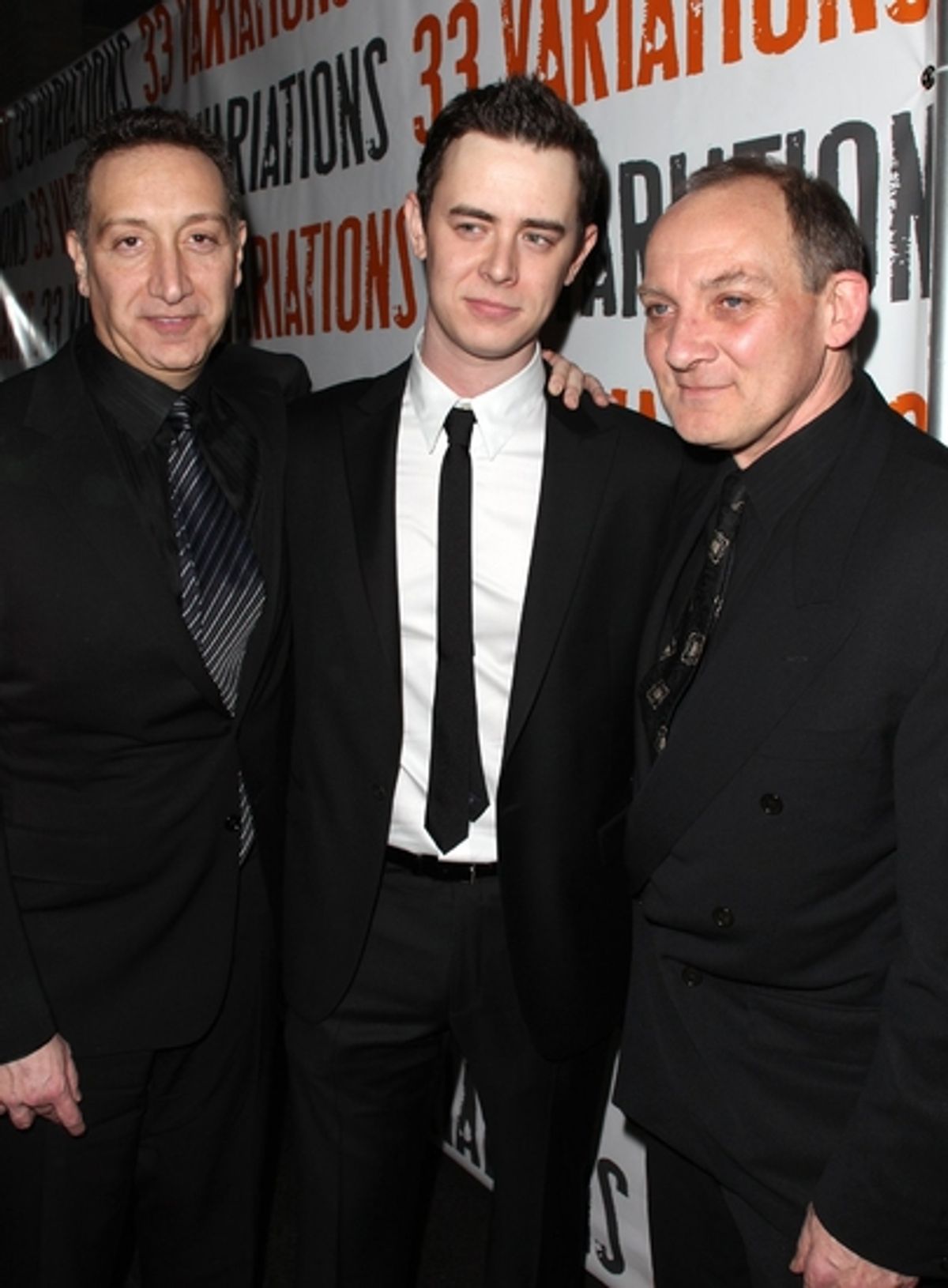 Moises Kaufman, Colin Hanks and Zach Grenier at 