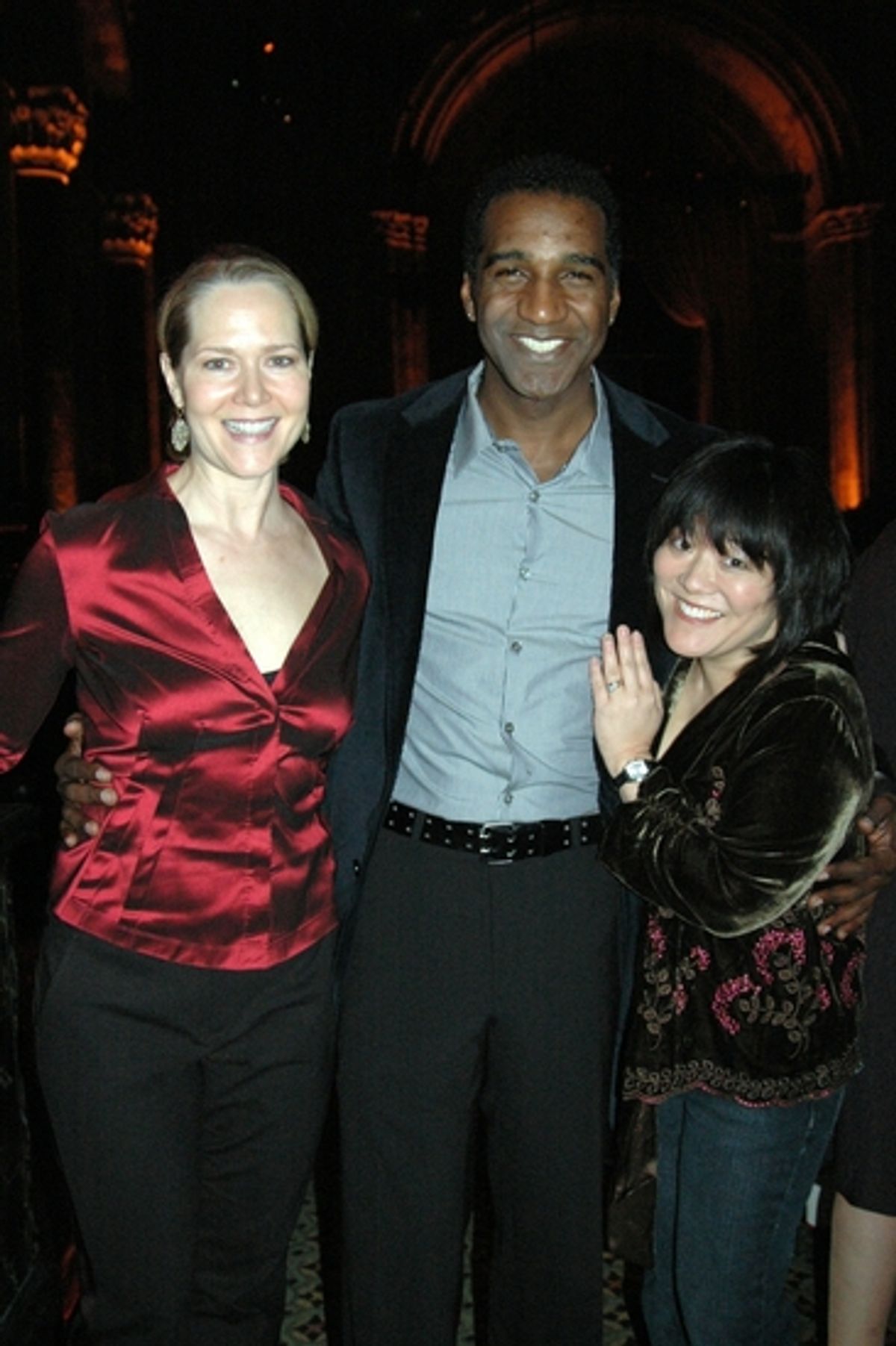 Rebecca Luker, Norm Lewis and Ann Harada at Broadway for Medicine II Benefit