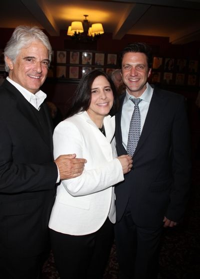Mitchell Cannold with wife Dori Berinstein and Raul Esparza

 Photo