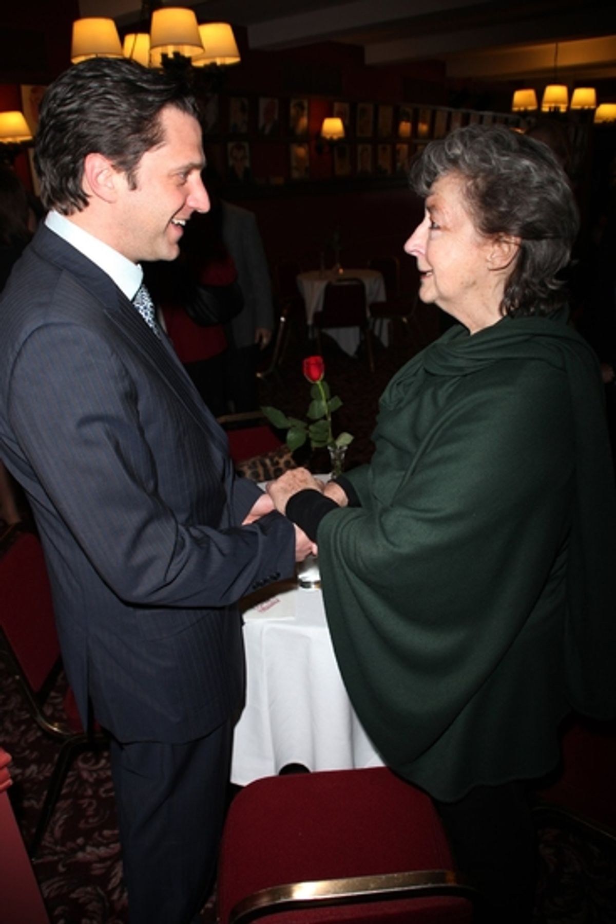 Raul Esparza and Zoe Caldwell at 