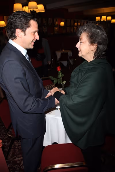 Raul Esparza and Zoe Caldwell Photo