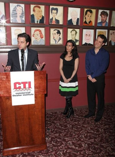 Raul Esparza, Jeanine Tesori and John Tartaglia

 Photo