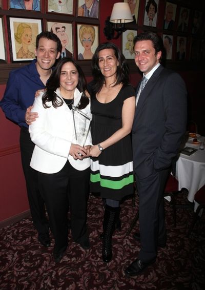 John Tartaglia, Dori Berinstein, Jeanine Tesori and Raul Esparza

 Photo