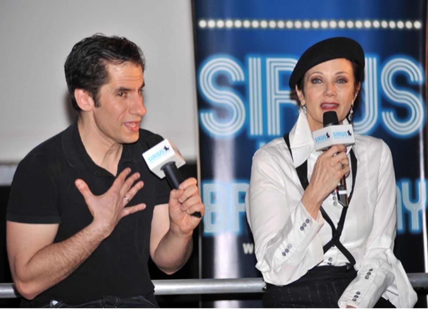 Photo Coverage: Carter & Tartaglia Visit 'SIRIUS XM BDWY LIVE!'  Image