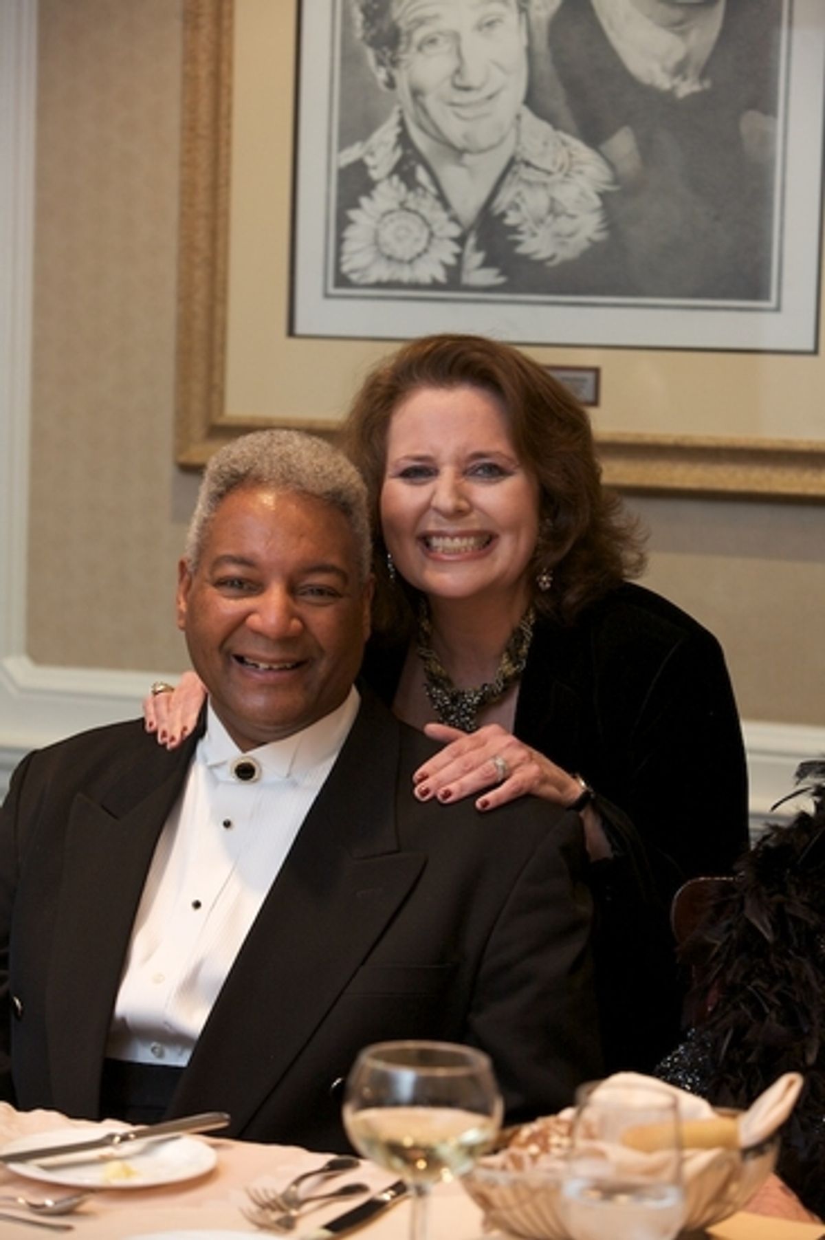Myles Savage and Randie Levine-Miller at DIVO NIGHT at the Friars Club