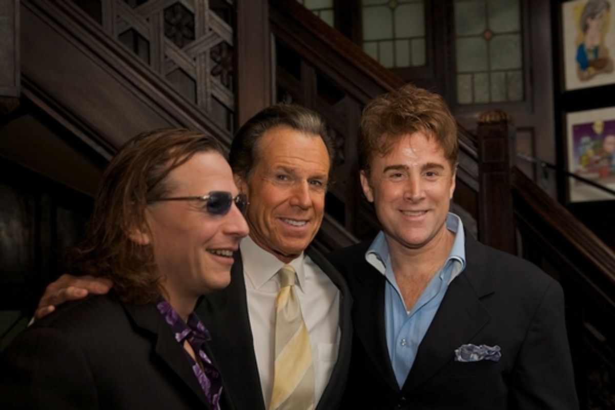 Larry Stevens, Bill Boggs and Sal Viviano at DIVO NIGHT at the Friars Club