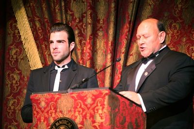 Zach Quinto and AMA President Bob Lamoureux Photo