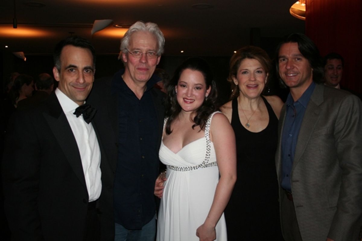 David Pittu, Terrence Mann, Anna Christy, Victoria Clark and Nathan Gunn at 