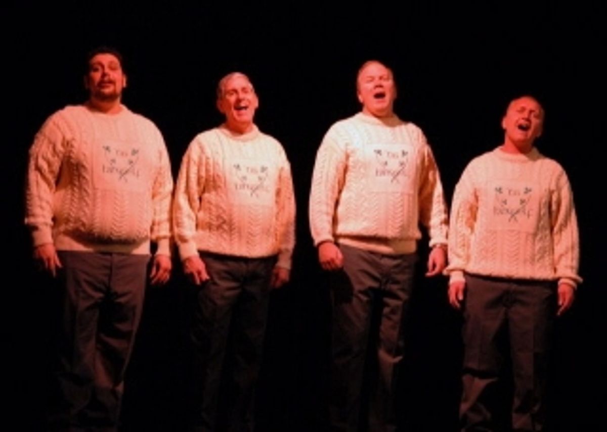 Barbershop quartet Jean Alfred Chavier, George Bouchard, Herb Philpott and Marc Bourgeois at 