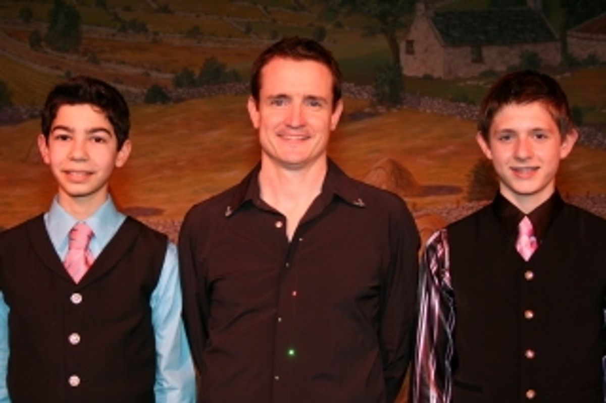 Liam Harney and members of the Harney Academy of Irish Dancing at 
