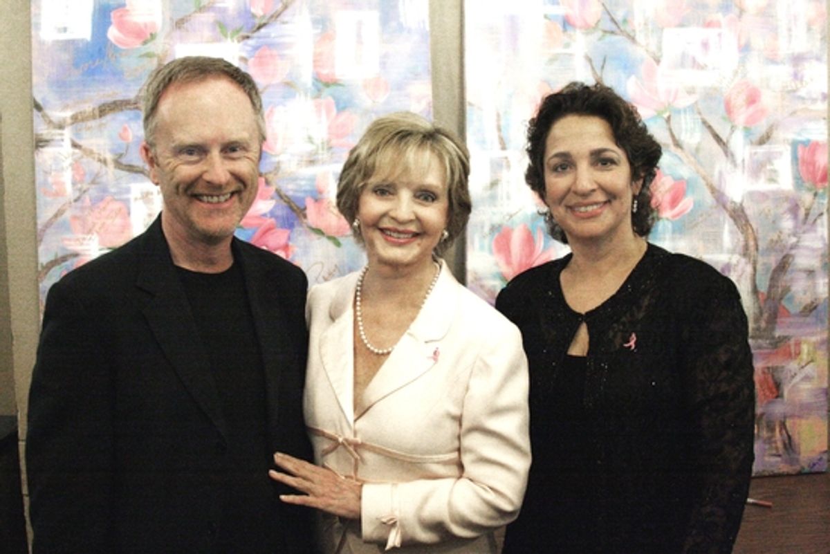 Hywel Sims with Florence Henderson and Dr. Iris Levine at 
