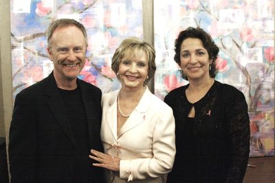 Hywel Sims with Florence Henderson and Dr. Iris Levine Photo