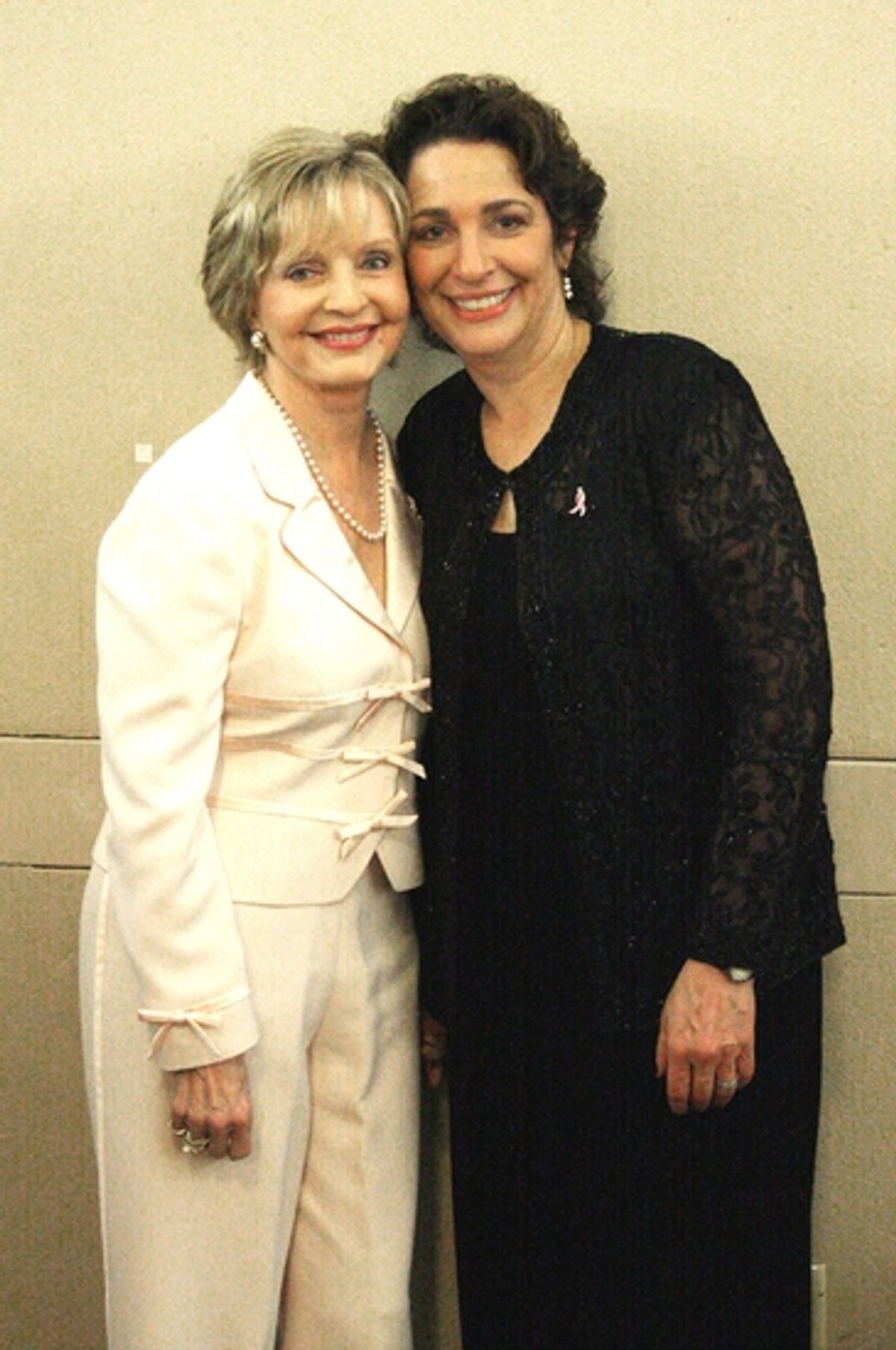 Florence Henderson and Dr. Iris Levine at 