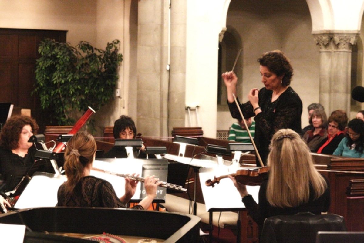 Conductor Dr. Iris Levine at 