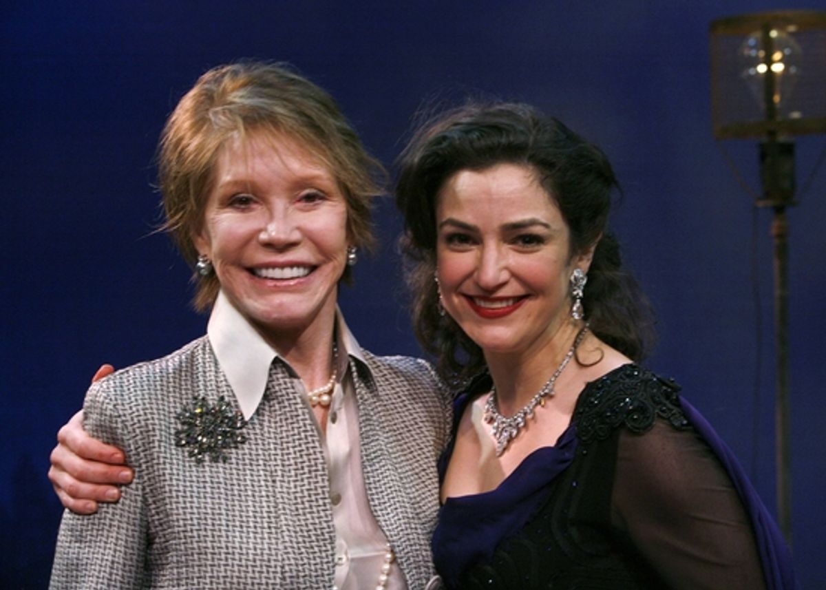 Mary Tyler Moore and Marla Schaffel

 at 