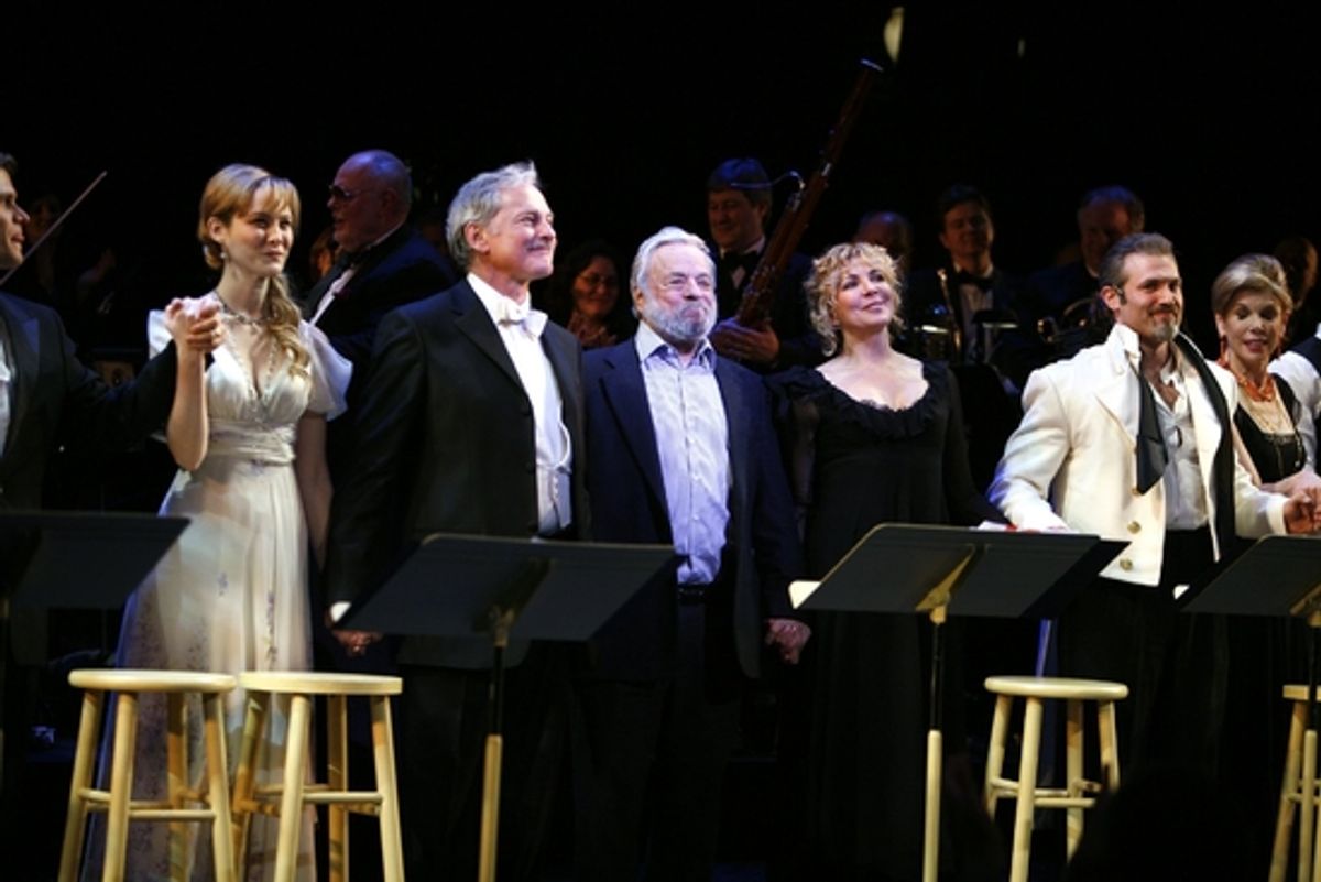 Jill Paice, Victor Garber, Stephen Sondheim, Natasha Richardson, Marc Kudisch and Christine Baranski

 at 