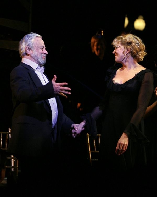 Stephen Sondheim and Natasha Richardson

 Photo