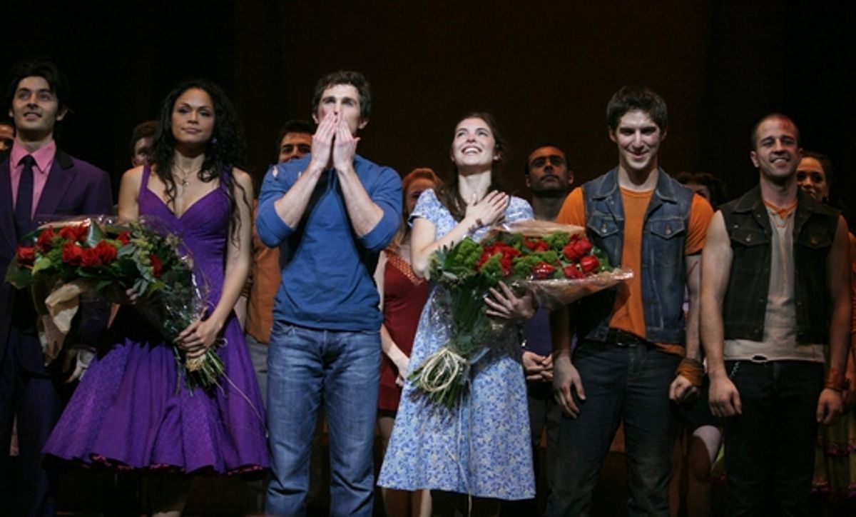George Akram, Karen Olivo, Matt Cavenaugh, Josefina Scaglione, Cody Green and Curtis Holbrook at 