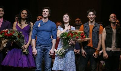 George Akram, Karen Olivo, Matt Cavenaugh, Josefina Scaglione, Cody Green and Curtis  Photo