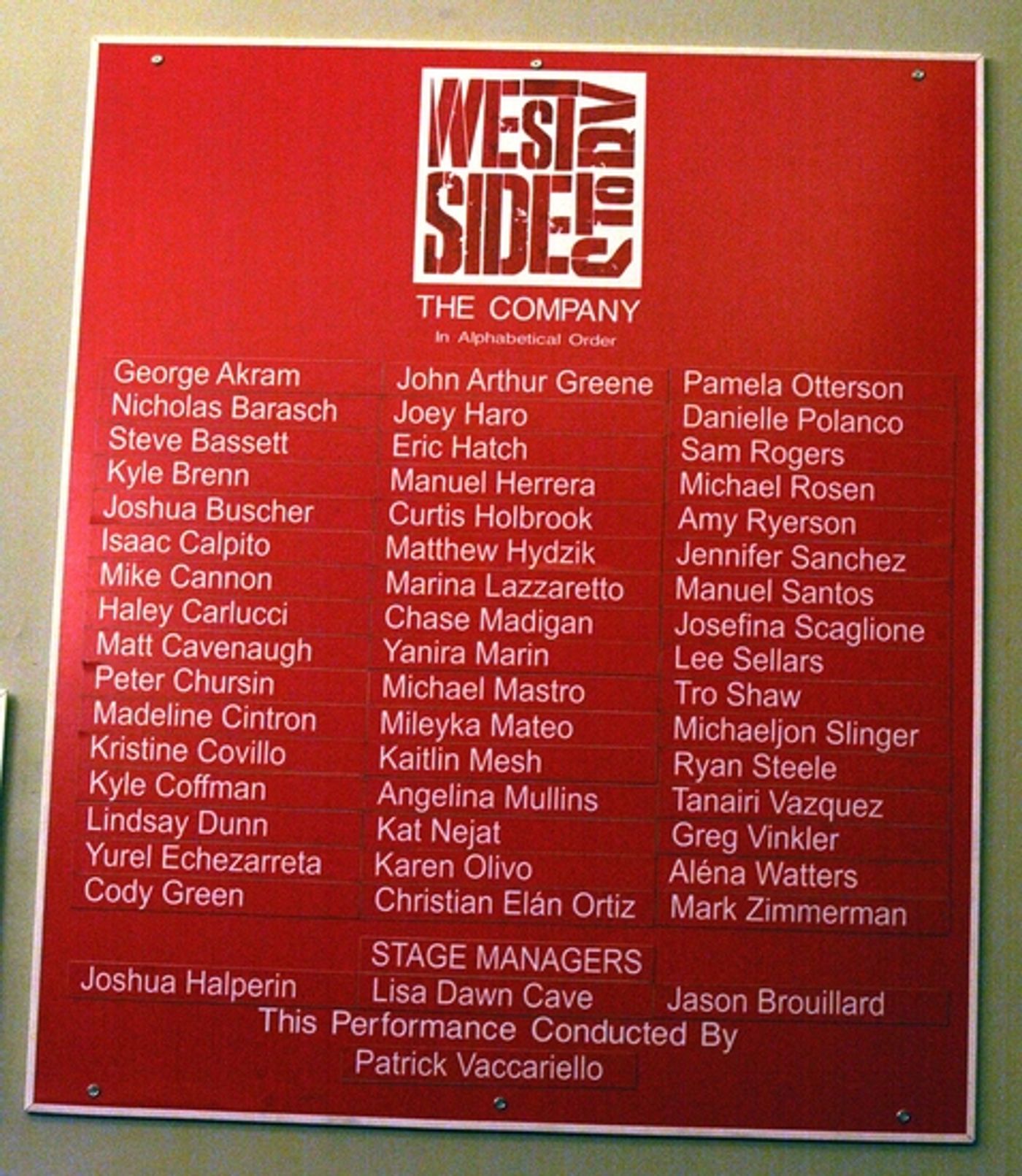 Photo Coverage: WEST SIDE STORY Opening Night Curtain Call at the Palace Photo Coverage: WEST SIDE STORY Opening Night Curtain Call at the Palace Image