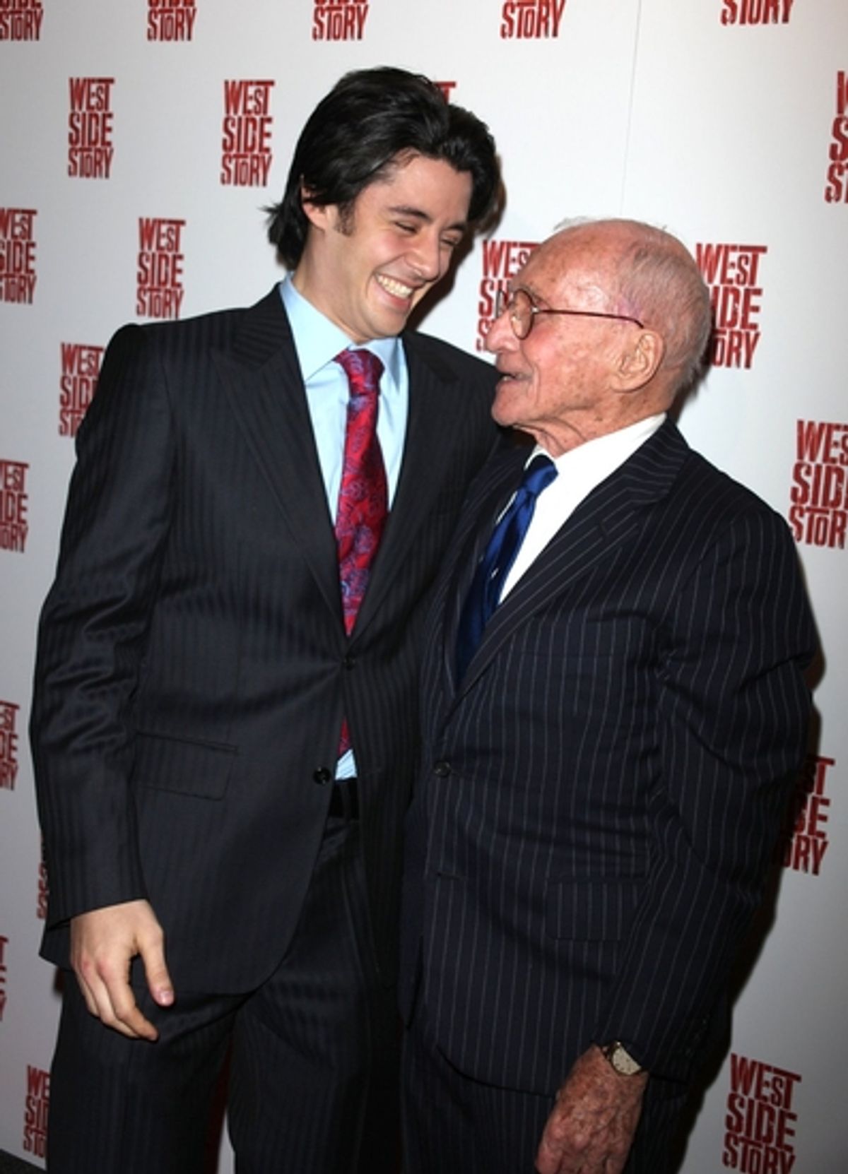 George Akram and Arthur Laurents
 at 