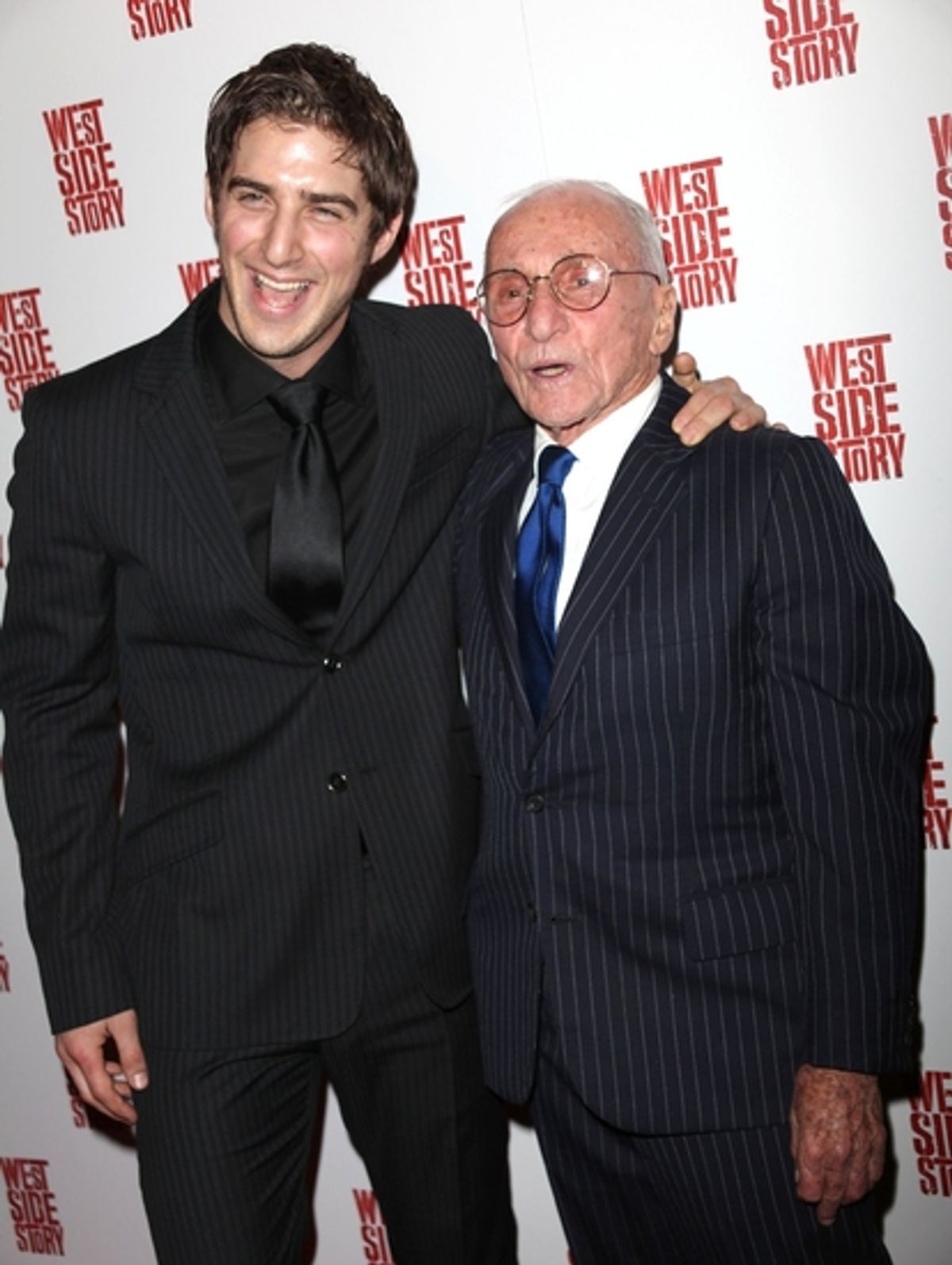 Cody Green and Arthur Laurents
 at 